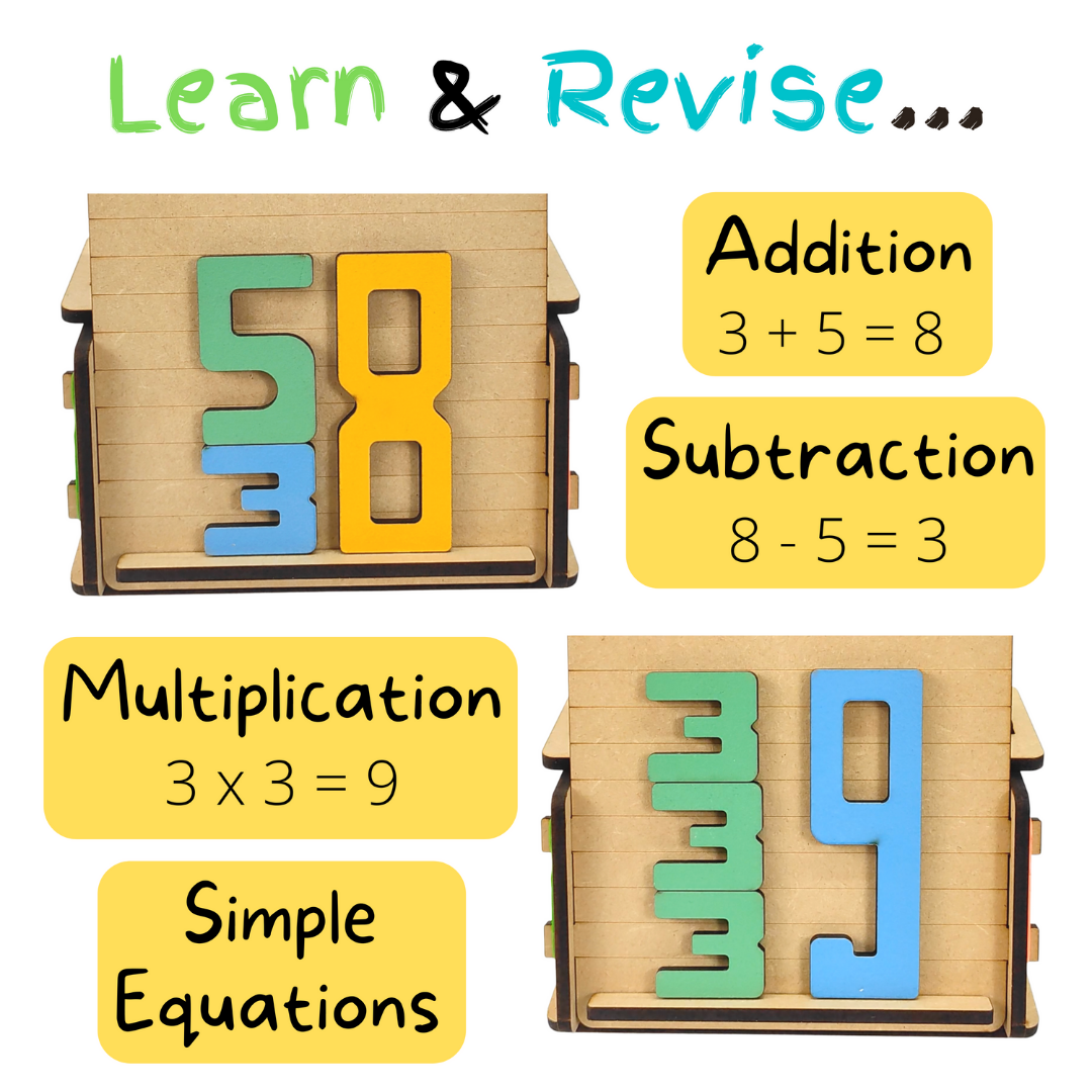 Stacking Numbers Maths Toy Addition, Subtraction & Multiplication