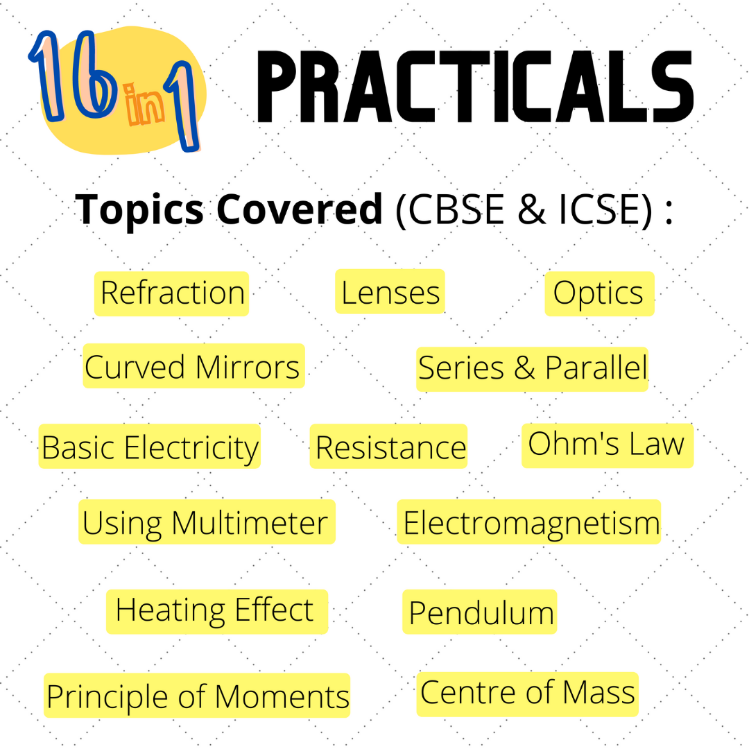 Physics Practicals Kit for Class 10